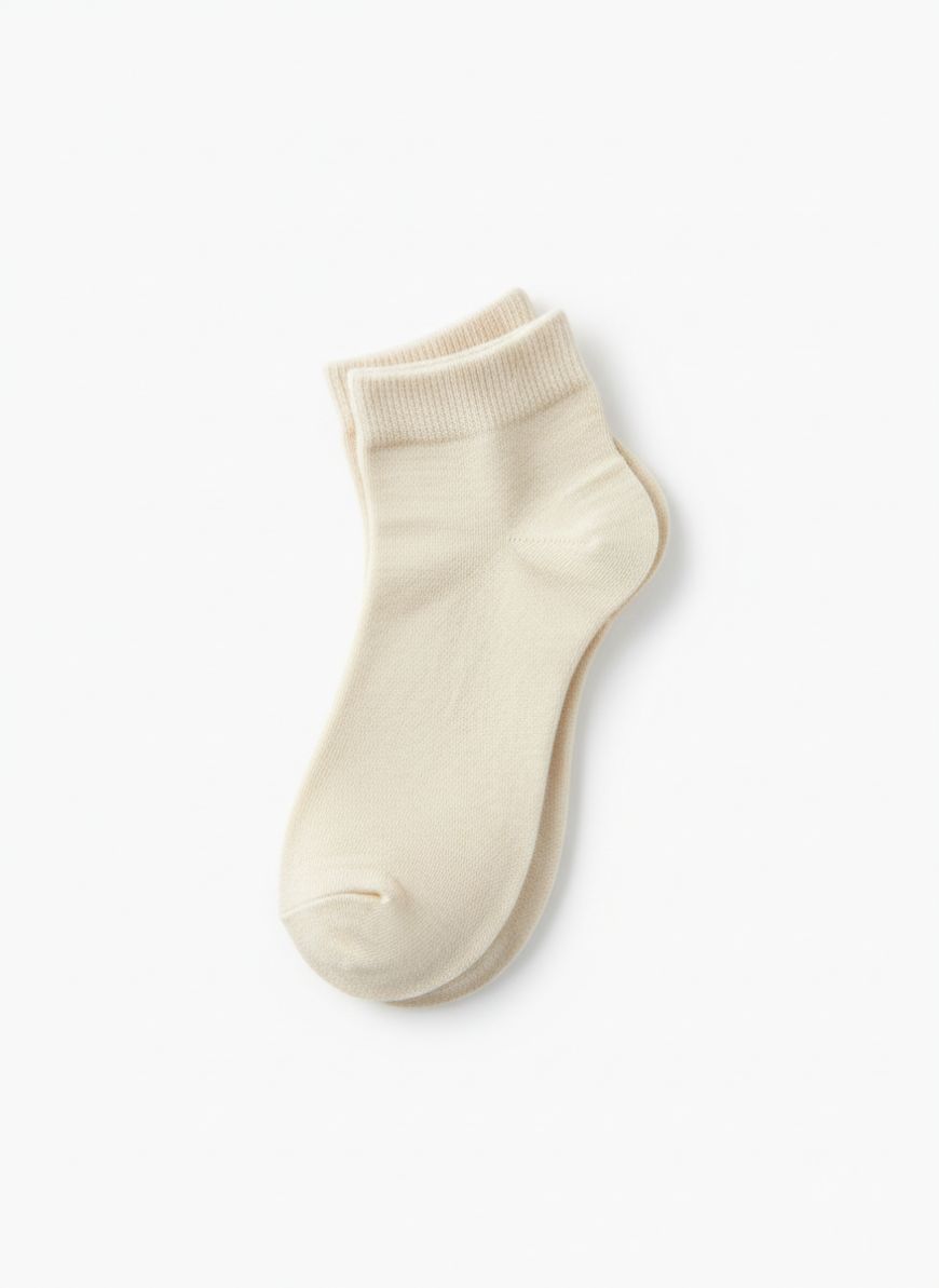 Silk-Cotton Blend Ankle Socks